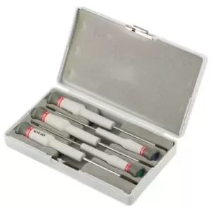 image of Facom Precision Slotted; Pozidriv Screwdriver Set 5 Piece