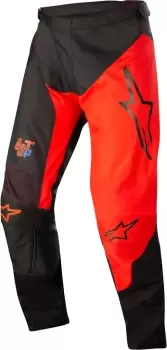 image of Alpinestars Racer Supermatic Motocross Pants, black-red, Size 30, black-red, Size 30