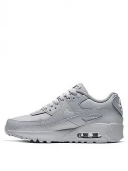 Image of Nike Air Max 90 Junior Trainer, Grey, Size 5.5