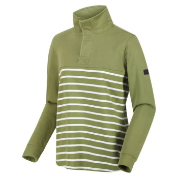 Image of Regatta Camiola II Over head Fleece - GrnFiel/WhSt