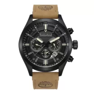 image of Timberland Tidemark Leather Strap Watch