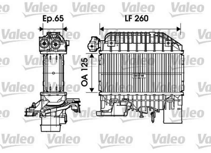 Image of Intercooler VALEO 817698