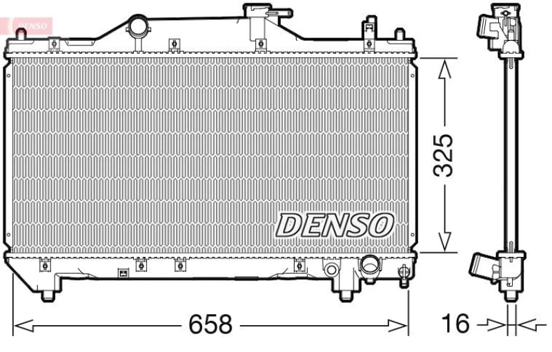 Image of DENSO Engine radiator DENSO DRM50131