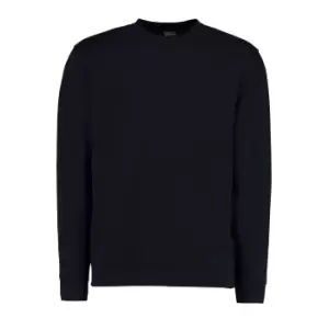 image of Kustom Kit Mens Klassic Knitted Sweatshirt (2XL) (Navy Blue)