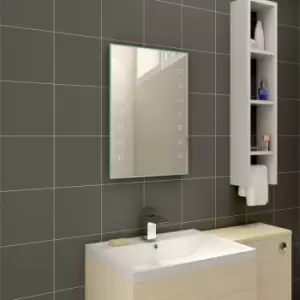 Image of Delta 700 x 500mm Illuminated LED Mirror with Demister