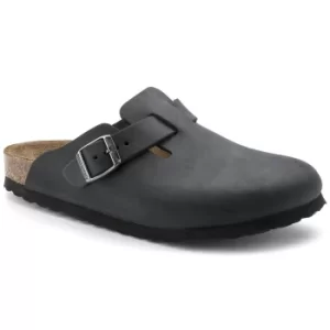 image of Birkenstock Unisex Boston Oiled Leather Clog Black UK7 (EU40)