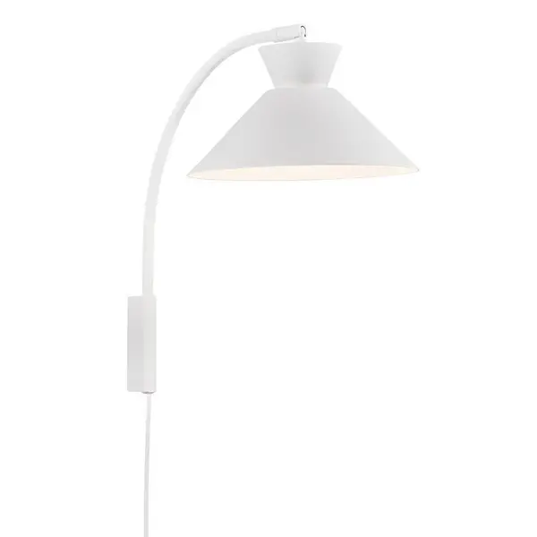 Image of Dial Dome Wall Lamp White E27