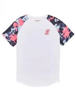 Image of Illusive London Boys Camo Raglan Short Sleeve T-Shirt