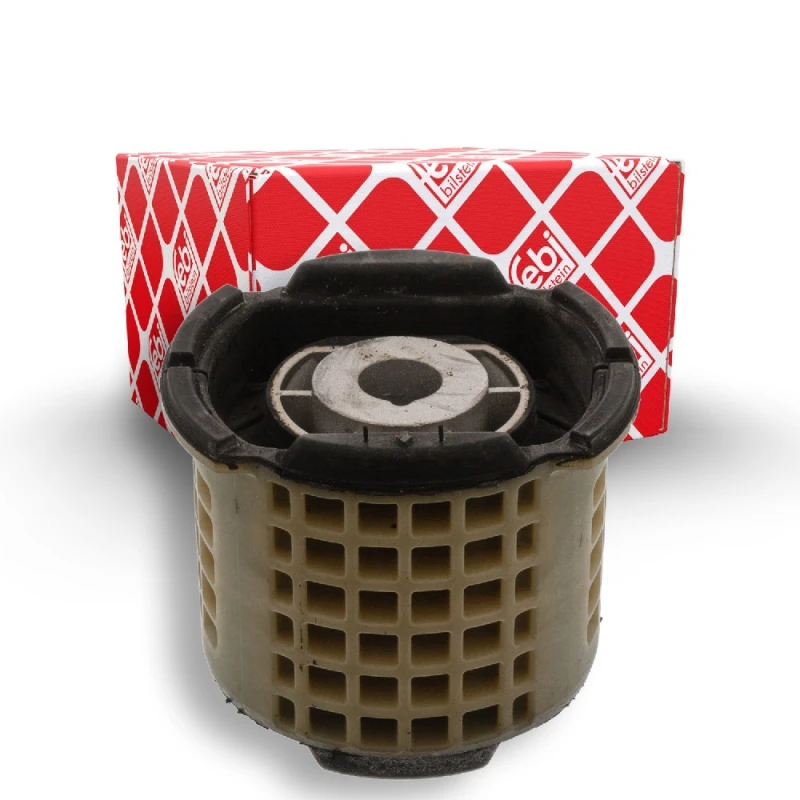 Image of FEBI BILSTEIN 45804 Axle Bushes Rear Axle Right Aluminium, Plastic, Rubber Hub Carrier Bush (1080)