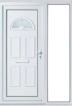 Image of Wickes Carolina 1 Sidelight Upvc Door Set 2085 x 1520mm Left Hand Hung