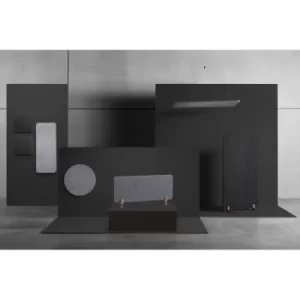 image of Desk Sculpo, Dark Grey, 100 x 40 cm