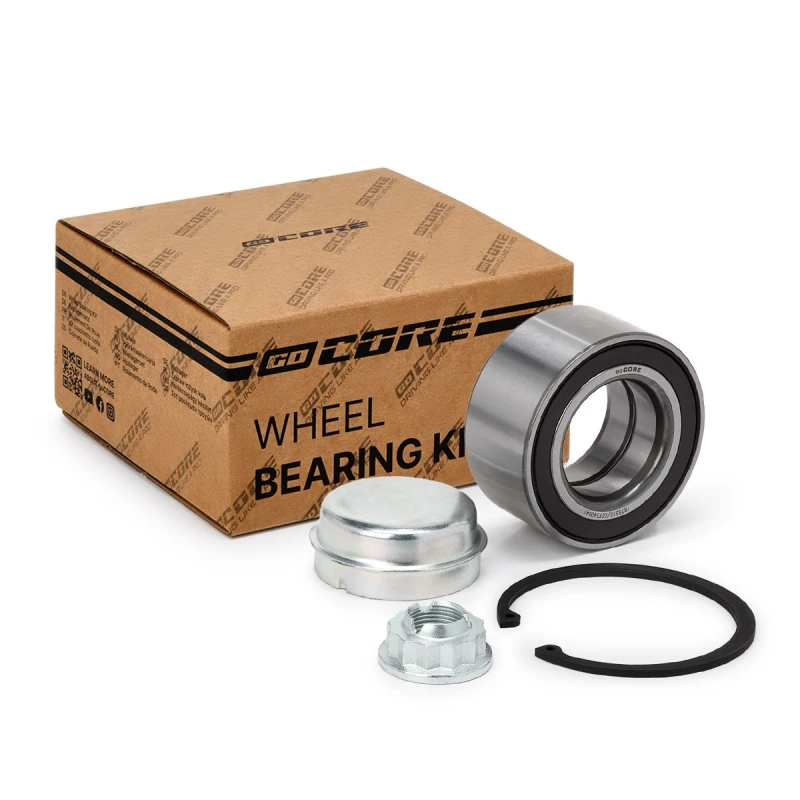 Image of goCORE GCF540041 Wheel bearing kit with fastening/mounting material, Front Axle, with integrated ABS sensor Wheel Bearing Kit (654)