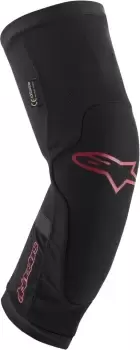 Alpinestars Paragon Plus Knee Protectors, black-red, Size XS, black-red, Size XS - main image