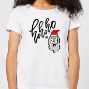 Image of Ho Ho Ho Womens T-Shirt - White - 3XL