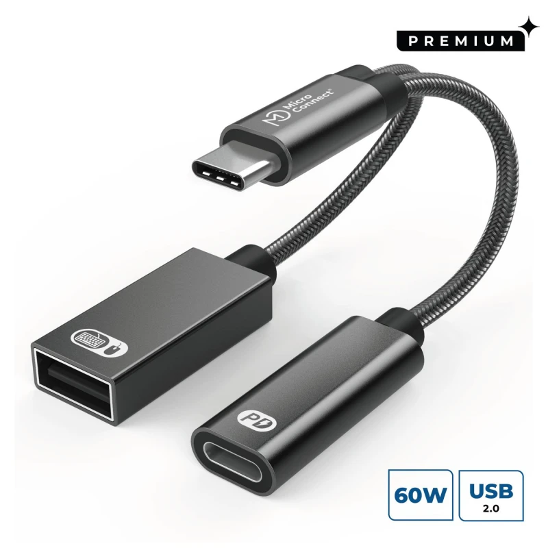 Image of Microconnect MC-USBC-CFAF video cable adapter 0.13 m Silver