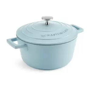 Image of Sky Blue Cast Aluminium Casserole Dish, 2.5L