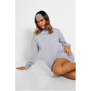 image of I Saw It First Ultimate Oversized Sweatshirt Dress - Grey