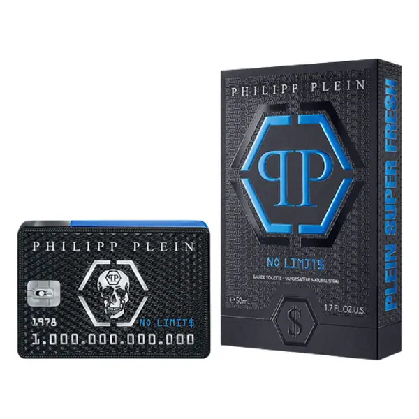 image of Philipp Plein No Limits Super Fresh Eau de Toilette For Him 50ml