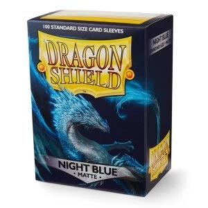 Image of Dragon Shield Matte - Night Blue 100 Sleeves in Box - 10 Packs