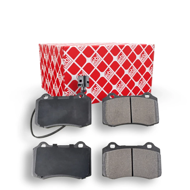 Image of FEBI BILSTEIN 116208 Brake pad set Front Axle, incl. wear warning contact Brake Pad Set,disc brake (402)