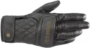 Image of Alpinestars Brass Motorcycle Gloves, black, Size XL, black, Size XL