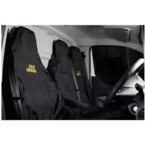 image of Van Guard - VGSC231-BLACK Universal Seat Covers - Black - Single and Double