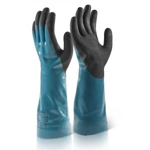 Image of BFlex Medium Chemical Gloves Blue