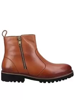 Image of Hush Puppies Grace Zip Ankle Boot - Tan, Brown, Size 3, Women