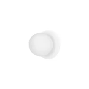 Image of Emibig Minerva White Globe Wall Lamp with White Glass Shades, 1x E14