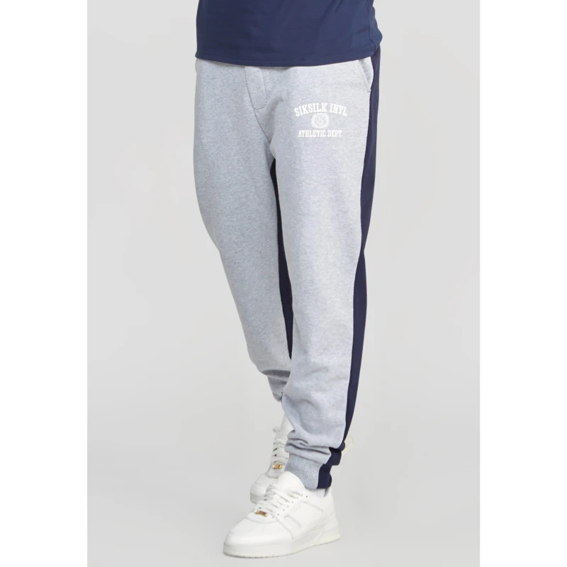 Image of SikSilk Contrast Joggers - Grey Grey XS