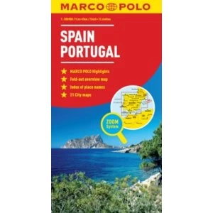 Image of Spain & Portugal Map by Marco Polo (Sheet map, folded, 2011)