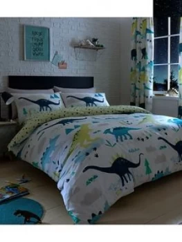 image of Bedlam Dino Glow In The Dark Junior Duvet Cover Set