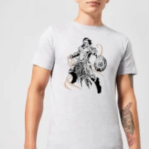 image of Magic The Gathering Gideon Character Art T-Shirt - Grey - 3XL