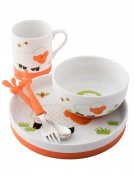 Image of Aynsley Sheep 5 Piece Toddler Dinner Set