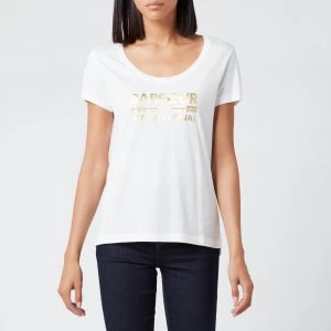 Image of Barbour International Womens Hurricane T-Shirt - White - UK 14