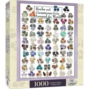 Image of Masterpieces Puzzle Poster Art Rocks & Gemstones from Around the World Puzzle 1000 piece Jigsaw Puzzle