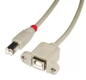 Image of Lindy 31800 USB cable 0.5 m USB B Grey