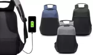 Image of Large Anti-Theft Backpack: Black