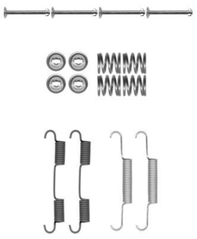 Image of HELLA Brake shoe fitting kit HELLA 8DZ 355 202-071
