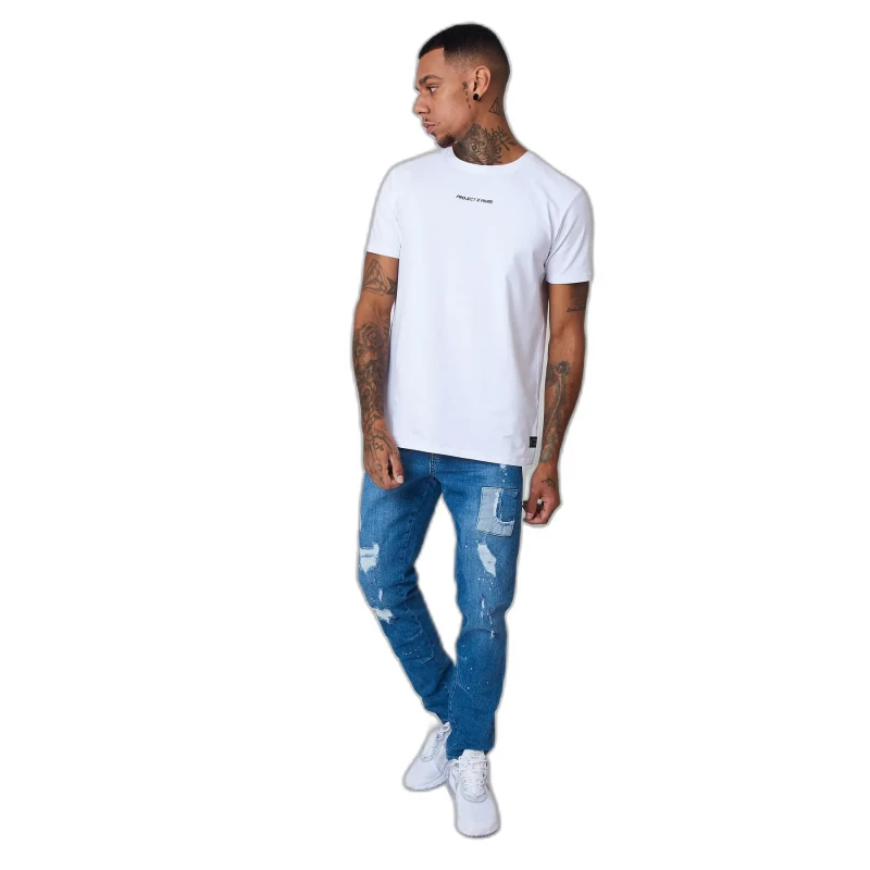 Image of Project X Paris Ripped jeans Project X Paris Bleu Male 39 TU20015_BL