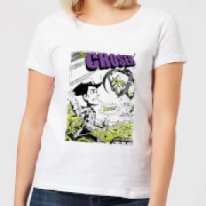 Image of Toy Story Comic Cover Womens T-Shirt - White - 3XL