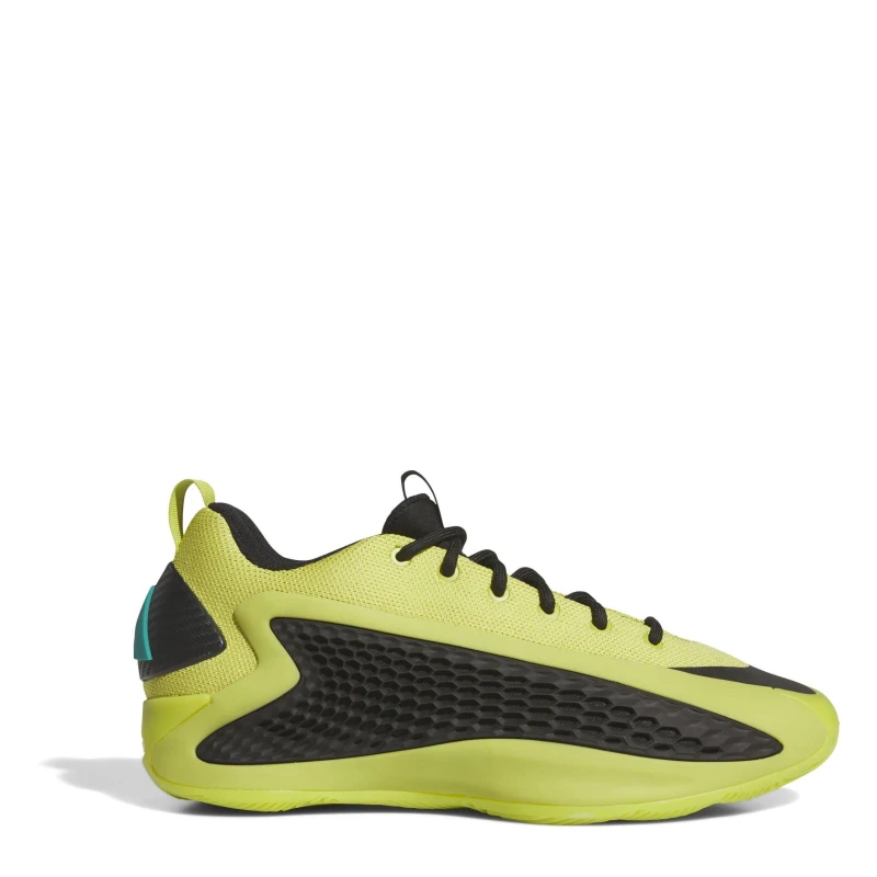 Image of adidas Anthony Edwards 1 Basketball Shoes Mens Lime/Blk/Teal male 8 (42)