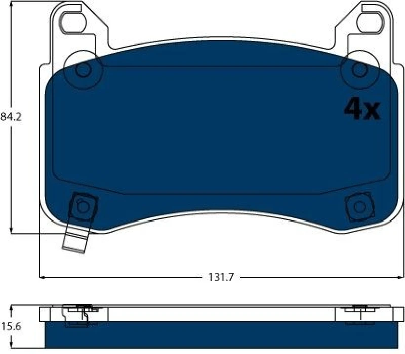 Image of Brake pad set TRW GDB2555BTE