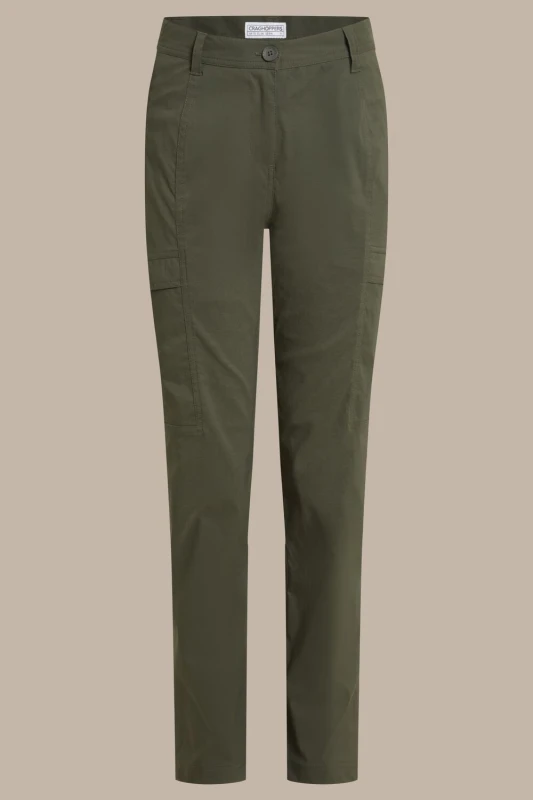 Image of Craghoppers Womens Kiwi Pro Water-Repellent Cargo Trousers in Khaki Size: 16 Khaki Female 16