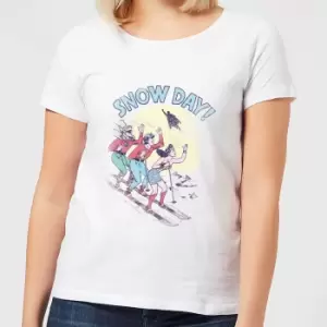 Image of DC Snow Day! Womens Christmas T-Shirt - White - XXL