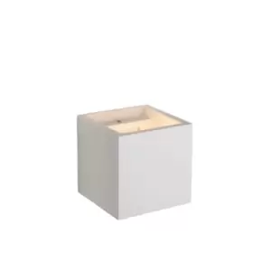 image of Gipsy Modern Square Plaster Wall Light - 1xG9 - White