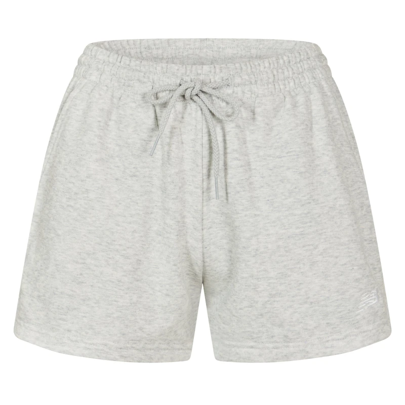 Image of New Balance Nb Fterry Sho Ahh Larg Jogger Short Womens Light Grey female 10 (S)