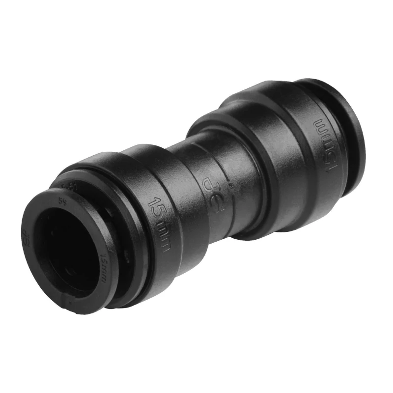 Image of John Guest 'Speedfit 12mm Union Connector' Black