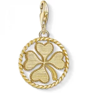 image of THOMAS SABO Sterling Silver Charm Club Clover Charm