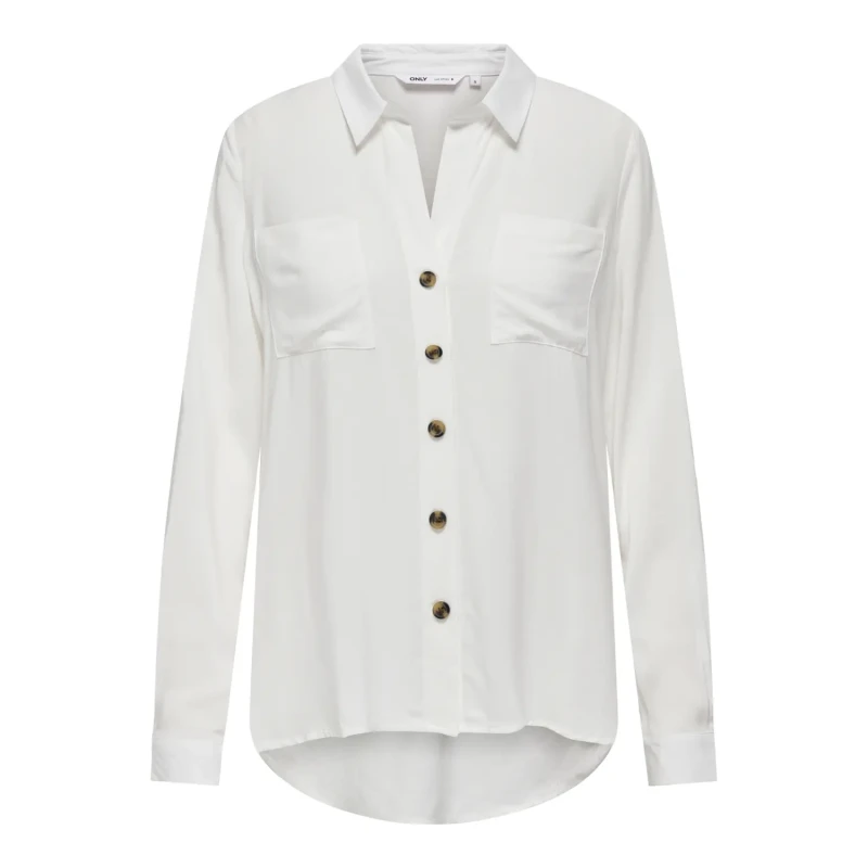 Image of Only Womens long sleeve shirt Only Yasmin Blanc Female XS